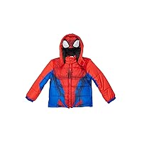 Dreamwave Baby Boy's Spiderman Puffer Jacket (Toddler) Red 2T Toddler