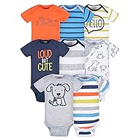baby-boys 8-pack Short Sleeve Mix & Match BodysuitsBaby and Toddler T-Shirt Set
