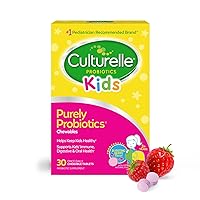 Culturelle Kids Chewable Daily Probiotic for Kids - Natural Berry - Supports Immune, Digestive, and Oral Health - For Age 3+ - Gluten, Dairy, Soy-Free - 30 count