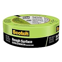 Scotch Painter's Tape Rough Surface Extra Strength Painter's Tape, Green, Tape Protects Surfaces and Removes Easily, Rough Surface Painting Tape for Indoor and Outdoor Use, 1.41 Inches x 60.1 Yards, 1 Roll