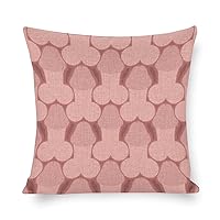 Penis Pattern Throw Pillow Covers Linen Pillow Cases Printed Square Cushion Covers for Sofa Room Decor 18