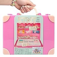 STMT Personalized Jewelry Studio, Create Over 50 Premium Pieces, Trendy Bracelet Making Kit, Includes Metal Bracelet Charms, Removable Beading Tray & Jewelry Making Supplies, Great Teen Girl Gifts