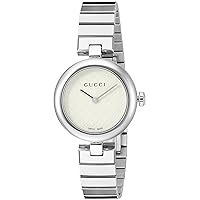 Gucci Swiss Quartz Stainless Steel Dress Silver-Toned Women's Watch(Model: YA141502)