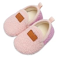 L-RUN Toddler Boys Girls House Slippers Indoor Home Shoes Warm Socks for Kids