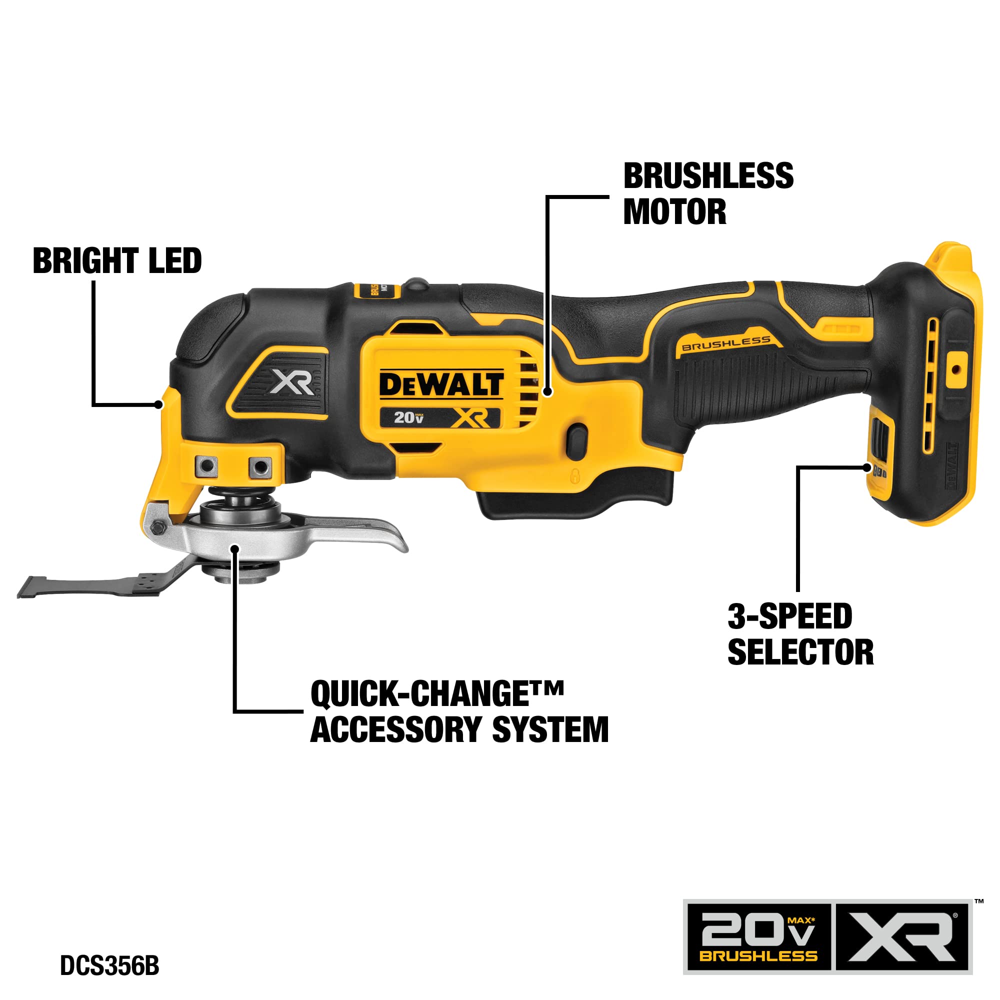 DEWALT 20V MAX* Cordless Drill Combo Kit , 7-Tool (DCK771D1M1)