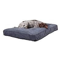 South Pine Porch Darla Deluxe Sherpa Supportive Dog Bed, Blue Steel, Large (48