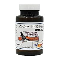 MEGA PPR 926 100 Tablets, Rooster Booster Vitamins Health Chicken Supplement VITAMIN B COMPLEX & 80 TYPE HERBAL EXTRACT Support Blood, Endurance Energy Power Feed Bird Fighting Gamecocks Hen Food