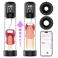 Sex Toys for Men Penis Pump-Automatic Sucking Male Masturbator with Electric Sucking Enlargement- 5 Vibration & Suction Pocket Pussy Male Stroker with Rose Shaped Inner Sleeve, Male Penis Extender