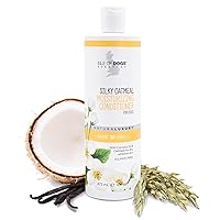 Isle of Dogs - Everyday Natural Luxury Silky Oatmeal Conditioner - Jasmine + Vanilla - Sulfate & Paraben Free Formula - Conditioner With Oatmeal & Jojoba Oil For A Silky Coat - 1 Gal, 16 Fl Oz