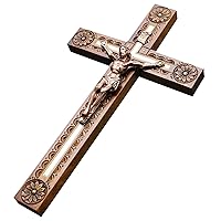 Author's HandMade Carved Catholic Wooden Wall Cross Crucifix with * JESUS CHRIST * #12-5