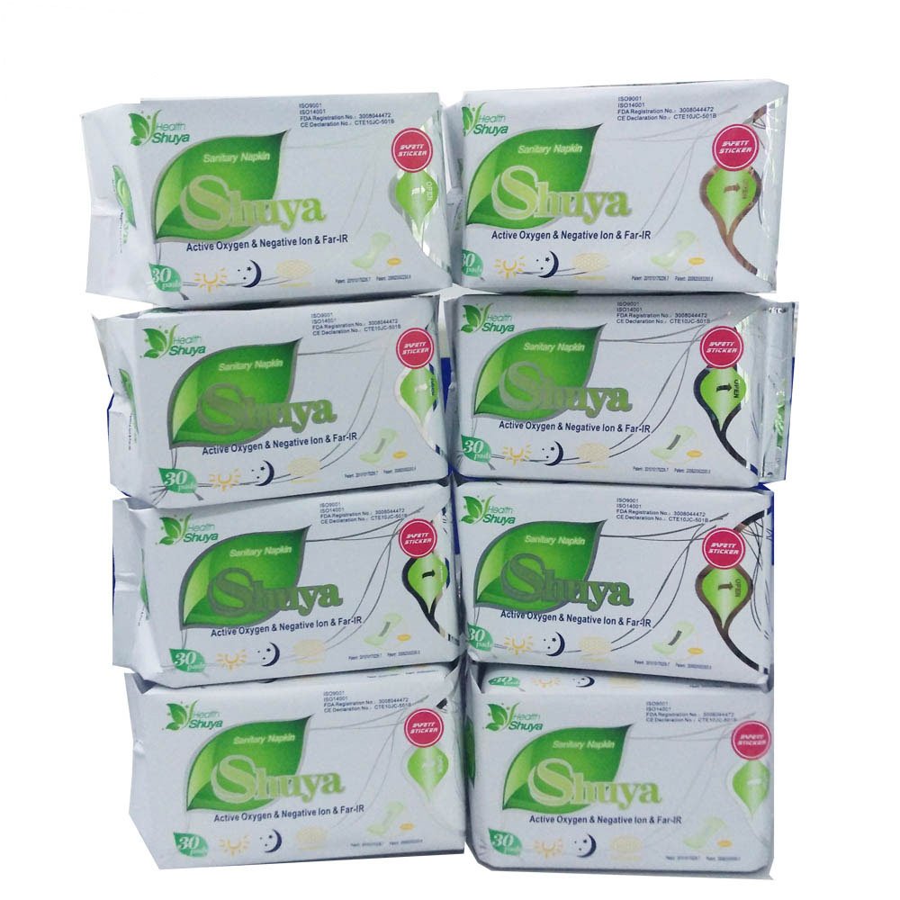 SHUYA Super Thin and Breathable Patented Anion Panty Liners for Women Lightdays Without Wings, Mint Herbal Scented, Size 155mm 240Count(Pack of 8)