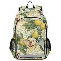 ALAZA Lemon Flowers Dog Backpack Bookbag Laptop Notebook Bag Casual Travel Daypack for Women Men Fits15.6 Laptop
