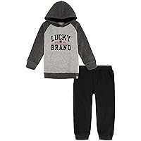 Lucky Brand baby-boys 2 Piece Fleece Hooded Jog Set2 Piece Fleece Hooded Jog Set