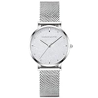 dirocoro Women's Watches Thin Fashion Starry Sky Dial Watches Stainless Steel Bracelet Casual Wristwatch for Women Ladies Girls Watch