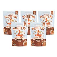Mission MightyMe Nutty Puffs - Mixed Nut Butter Puffs for Babies + Kids - Pediatrician Developed - USDA Organic Peanut and Tree Nut - Plant-Based Protein, Gluten-Free - Cinnamon Flavor (1.5oz, 5-Pack)
