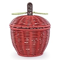 Fruit Bowls, Creative Fruit-shaped Rattan Fruit Basket, Snack Basket, Antique Vine Fruit Tray Storage Basket, Household Fruit Dish, Knitted Storage Box, Gift Packing Fruit Bowls