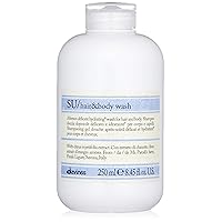 Davines SU Hair & Body Wash, Gentle Cleansing For Sun Exposed Hair And Skin, Full-Bodied Multi-Benefit Shower Foam, Moisturize And Hydrate