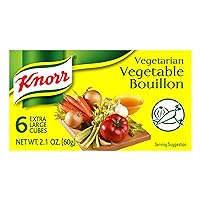 Knorr Cube Bouillon, Vegetable, 6 cubes, 2.1 oz
