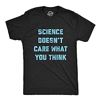 Mens Science Doesn't Care What You Think Tshirt Funny Quarantine Graphic Novelty Tee