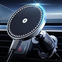 for Magsafe Car Mount Charger, 15W Fast Charging Magnetic Car Charger with Vent Mount, Car Phone Holder Wireless Charger for iPhone 15 14 13 12 Pro Max Mini Plus