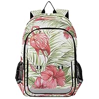 ALAZA Tropical Isolated Flamingo Casual Backpack Bag Travel Knapsack Bags