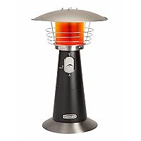 Cuisinart COH-500 Portable Tabletop Patio, 11,000 BTU Outdoor Propane Heater with Safety Tilt Switch and Burner Screen Guard, 30 sq. Foot Heat Range, Black