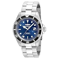 Invicta Men's Pro Diver Quartz Diving Watch with Stainless-Steel Strap, Silver, 22 (Model: 22054)