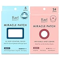 Rael Miracle Bundle - XL Spot Control Cover (6 Count), Invisible Spot Cover (24 Count)