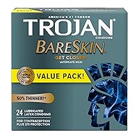 Bareskin Thin Premium Lubricated Condoms - 24 Count