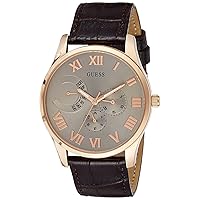 Guess Multifunction Leather Mens Watch W0608G1