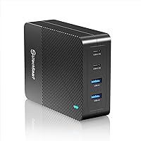 100W USB C Charger, UtechSmart 4-Port Fast Charger Station, Wall Charger Block Power Adapter Compatible with MacBook Pro/Air, iPad, iPhone 14 Pro, Galaxy, Steam Deck,