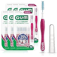 G-U-M Go-Betweens Proxabrush Cleaners, Moderate 8s Pack of Six
