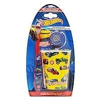 Brush Buddies Hot Wheels Kids Toothbrushes Kit, Manual Toothbrushes for Kids, Toothbrush for Toddlers 2-4 Years, Travel Toothbrush Kit with Cover and Cup, 3PC Brush Buddies Hot Wheels Kids Toothbrushes Kit, Manual Toothbrushes for Kids, Toothbrush for Toddlers 2-4 Years, Travel Toothbrush Kit with Cover and Cup, 3PC
