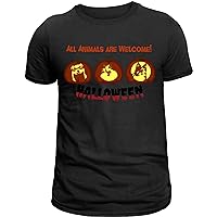All Animals Welcome Halloween Funny Hello Pumpkin Thanksgiving Christmas 2023 Tee T-Shirt