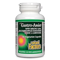 Natural Factors, Gastro-Assist, Help Relieve Indigestion, Bloating and Constipation, Digestive Supplement, Vegan, 60 capsules (30 servings)