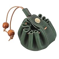 ERINGOGO Drawstring Bag Versatilen Jewelry Organizer Bag Leather Dice Pouch Vintage Dice Bag Decor Medieval Belt Bag Jewelry Dice Bag Game Bag Game Beads Bag Mini Fanny Pack Dice Box Miss