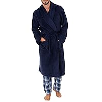 Van Heusen Men's Comfort Soft Fleece Robe, Navy, 2X-3X