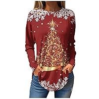 Womens Long Sleeve Shirts Casual Ethnic Graphic Tees Comfy Crew Neck Work Blouse Trendy Tunics Fall Fashion Tops