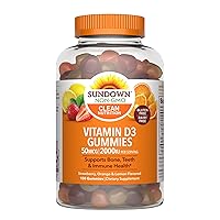 Vitamin D3 Gummies, Supports Bone, Teeth, and Immune Health, 150 Gummies (Value Size)