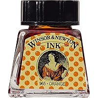 Winsor & Newton Drawing Ink, 14ml Bottle, Orange