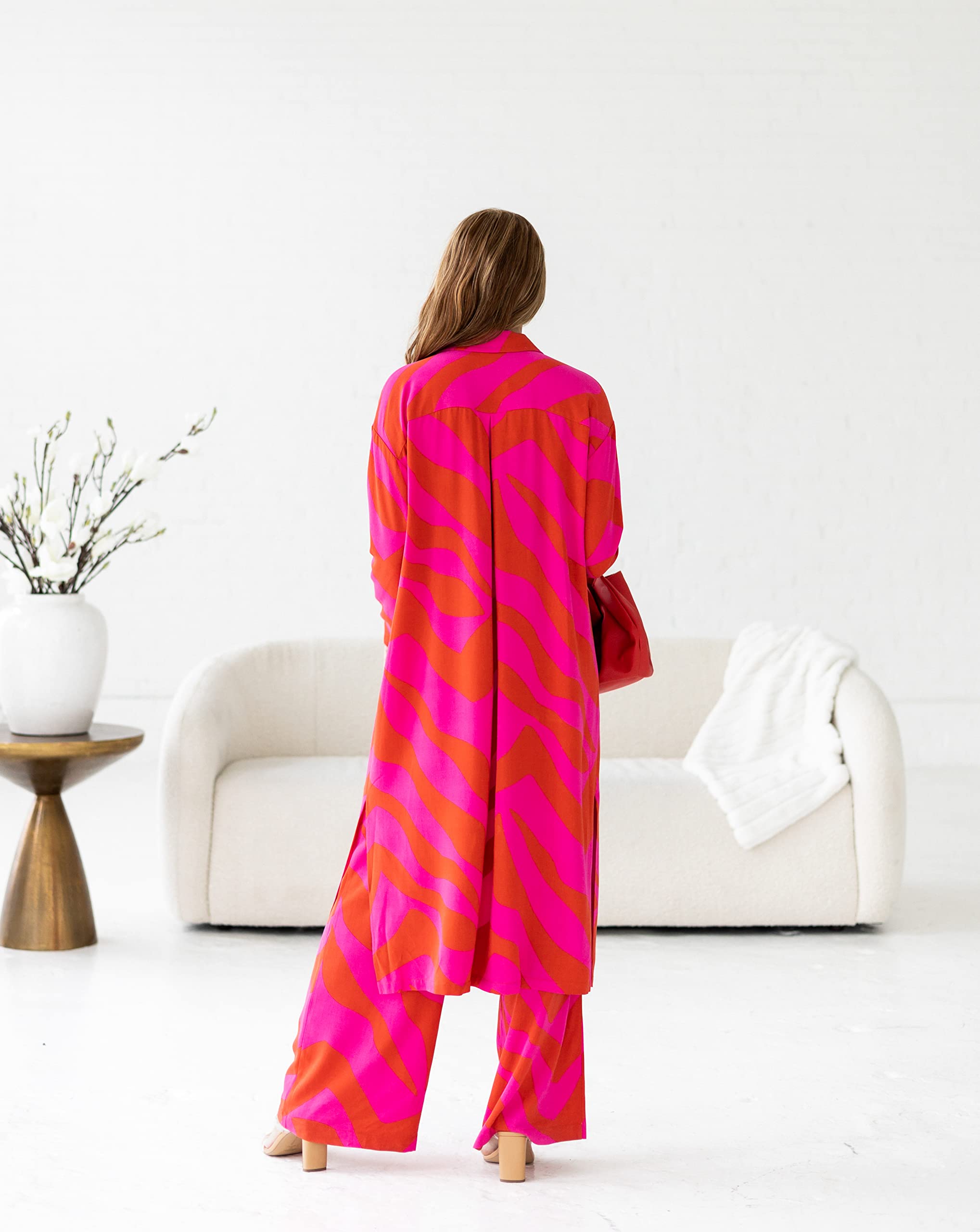 The Drop Women's Pink/Red Zebra Print Shirtdress by @victoriouslogan
