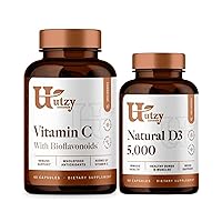 | Vitamin C Complex | 400mg Vitamin C with Acercola & Citrus Bioflavonoids + Natural D3 5,000IU