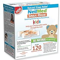 NeilMed's Sinus Rinse Pre-Mixed Pediatric Packets, 120-Count Boxes (Pack of 2)