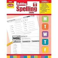 Evan-Moor Building Spelling Skills, Grade 5 - Homeschooling & Classroom Resource Workbook, Reproducible Worksheets, Teaching Edition, Spelling Strategies, Reading and Writing Skills