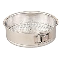 Cuisipro Restaurant 10 Inch Tin Spring Form Cake Pan Commercial Kitchen Supplies, 1 Count (Pack of 1)
