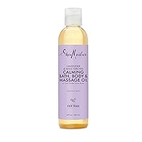 SheaMoisture Bath, Body and Massage Oil Lavender Wild Orchid Calming Moisturizer for Sensitive Skin 8 oz