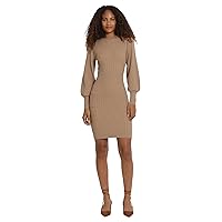 Donna Morgan Mixed Cable Knit Fall Winter Sweater Dresses for Women