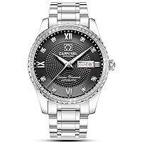 Carnival Watch for Men Automatic Mechanical with Bezel Inlay Rhinestones