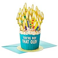 Hallmark Paper Wonder Shoebox Funny Pop Up Card for Birthdays (Cupcake, Not That Old