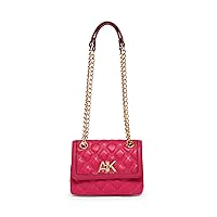 Anne Klein Quilted AK Shoulder Bag, Hibiscus Pink